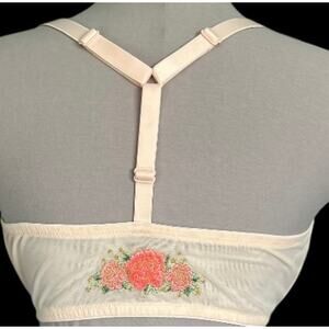 NWOT Victoria’s Secret Pink Y back Everyday Push Up Bra Embroidered Back 39DD